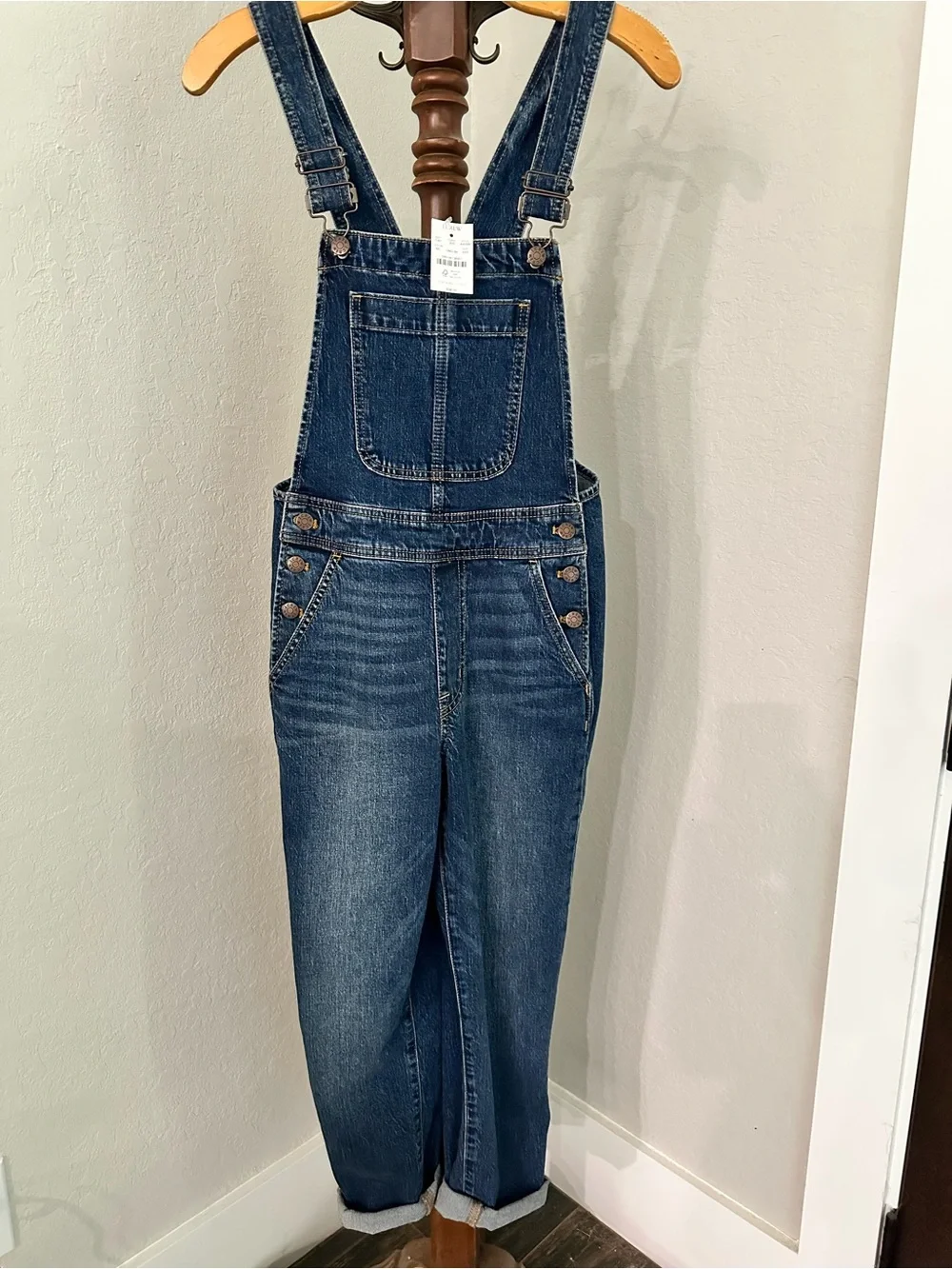 J. Crew Dark Blue Denim Overalls
